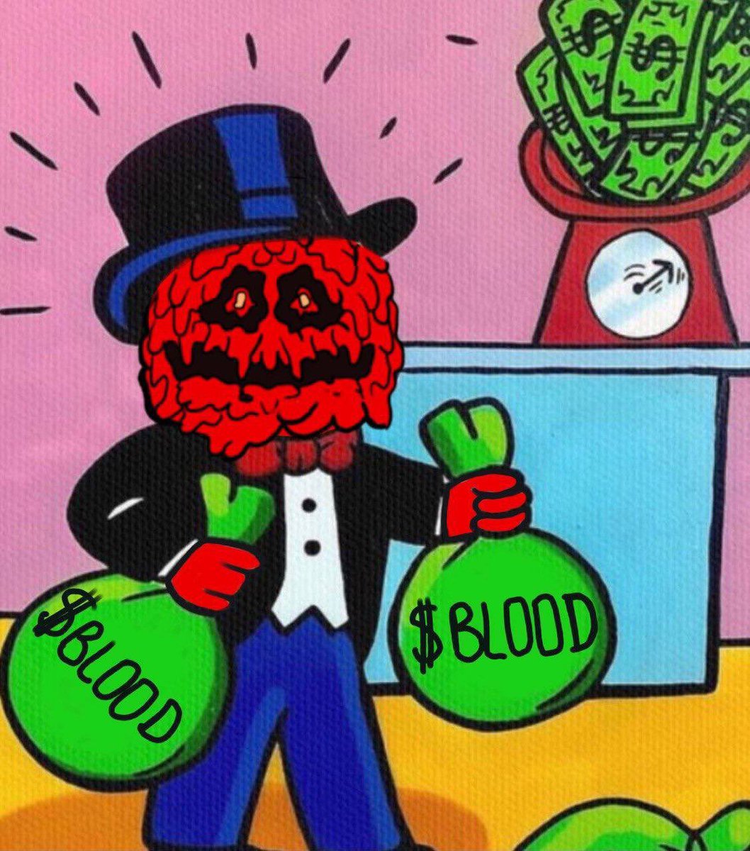 Bloodboy collecting bags of $BLOOD